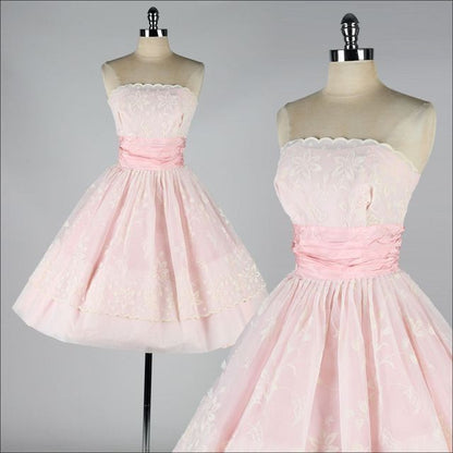 Sweet Pink Ball Gown Strapless Tulle Lace Short Homecoming Dress,Vacation Dress,Summer 17th Birthday Dress GG5011