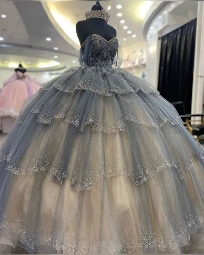 Princess Quinceanera Dresses vestidos de 15 años Prom Lace Up sweet 16 dress cg26129