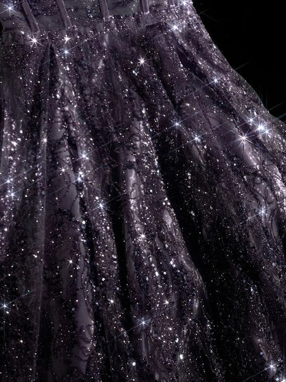 formaldressy--Purple gorgeous exquisite beaded long tulle prom dress ball gown romantic and dazzling girl gh5693