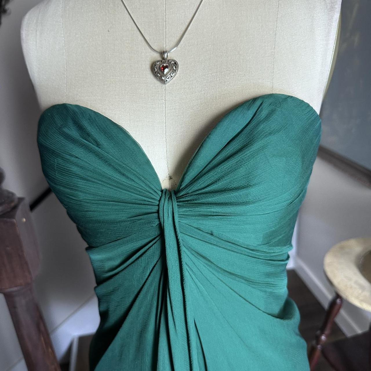 formaldressy--Strapless green simple fashionable short satin formal homecoming dress gh5502