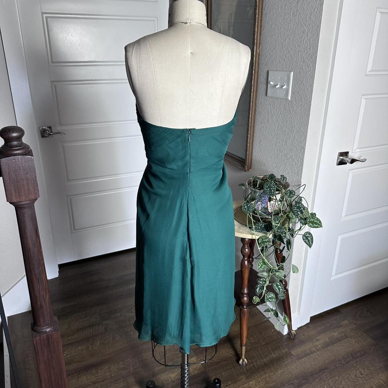 formaldressy--Strapless green simple fashionable short satin formal homecoming dress gh5502