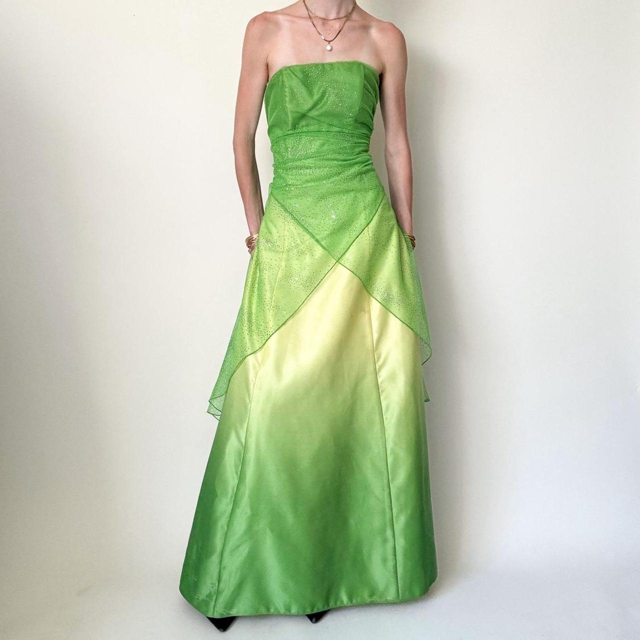 formaldressy--Green Shiny Fairy Dress Long Chiffon Prom Dress gh5648