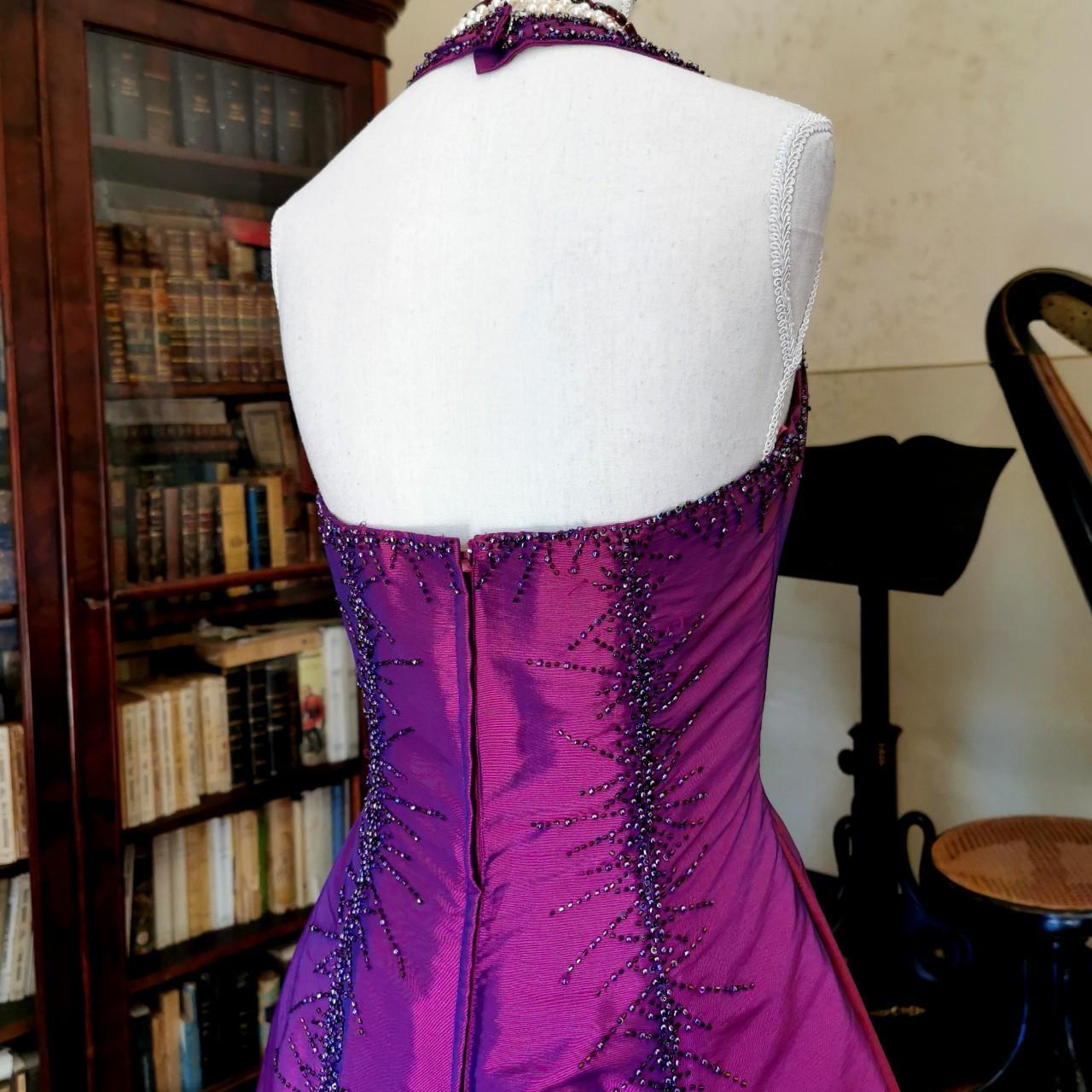 formaldressy--Vintage Exquisite Beaded Short/Mid-Length Cropped Satin Homecoming Dress gh5535