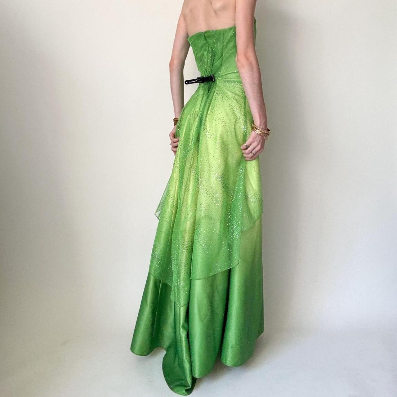 formaldressy--Green Shiny Fairy Dress Long Chiffon Prom Dress gh5648