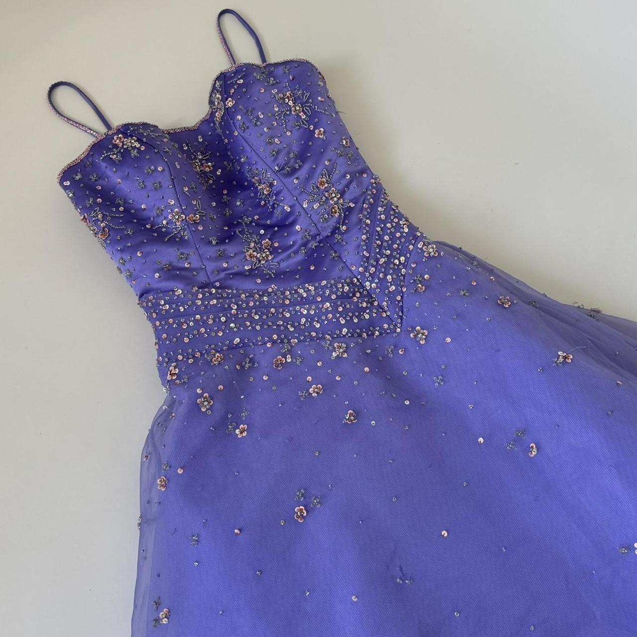 formaldressy--Purple Exquisite Beaded Long Tulle Prom Dress Graduation Dress gh5644