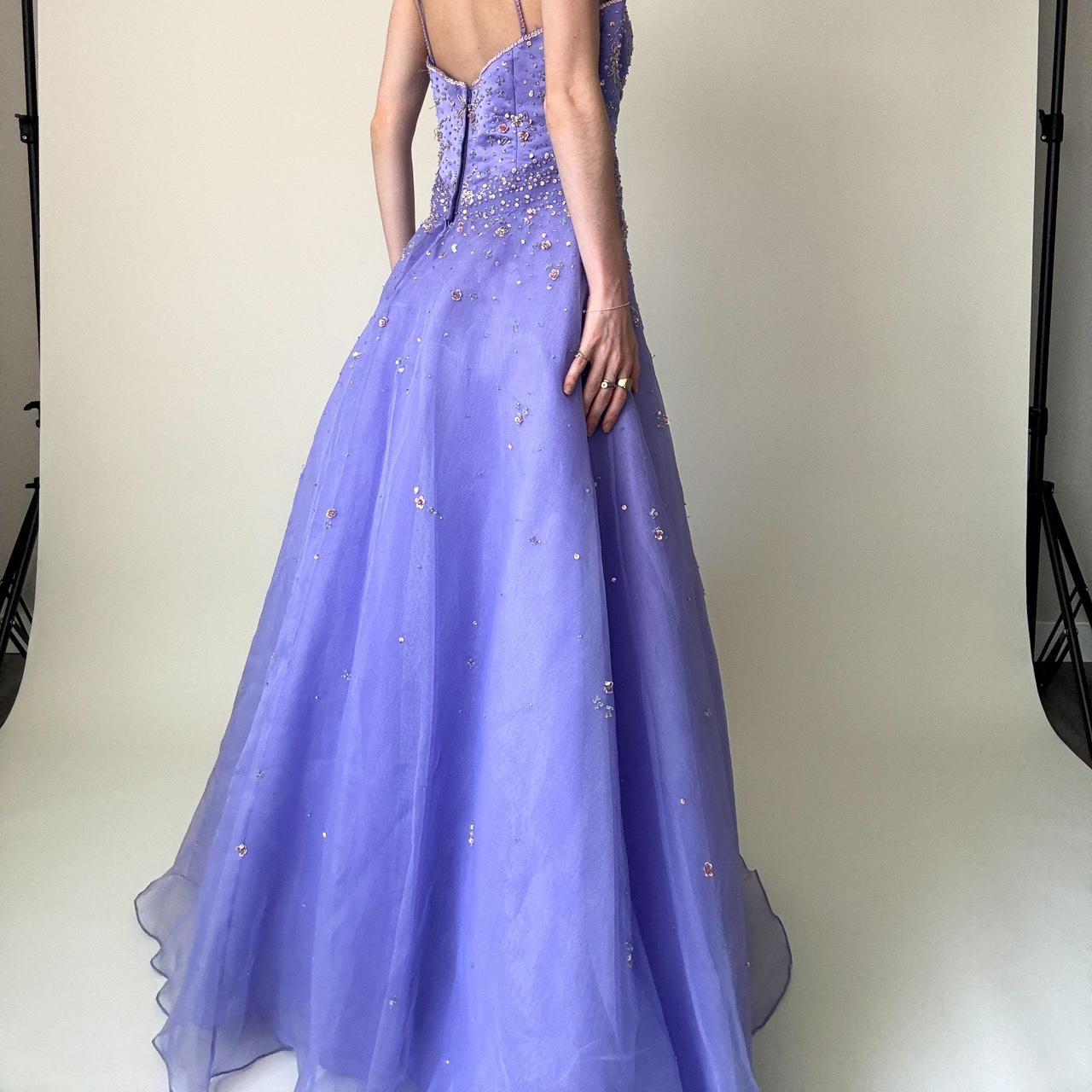 formaldressy--Purple Exquisite Beaded Long Tulle Prom Dress Graduation Dress gh5644