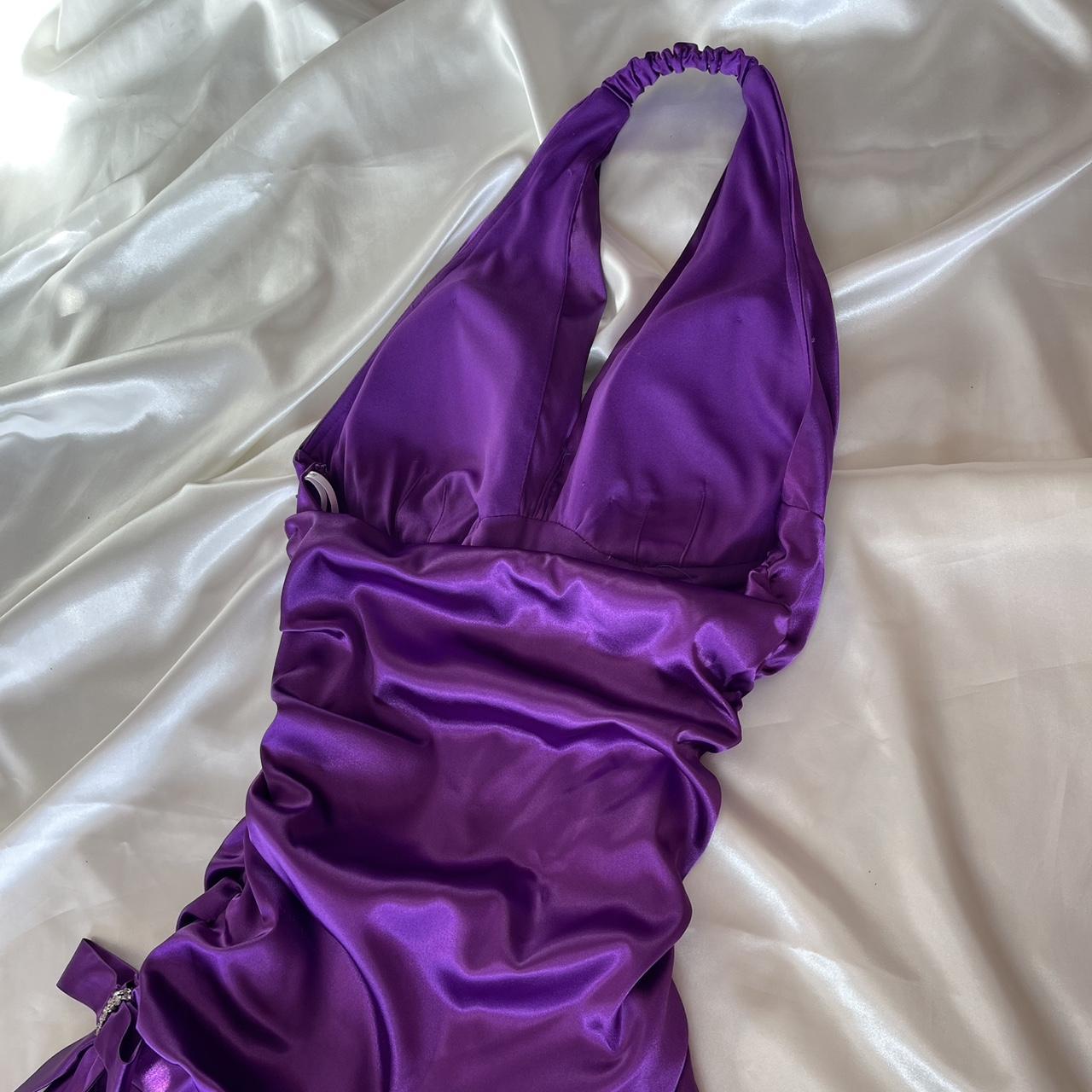 formaldressy--Purple Retro Elegant Simple Mid-Length Homecoming Dress Daily Date Dress Weekend Outfit Fashionable And Comfortable Popular Dress gh5673