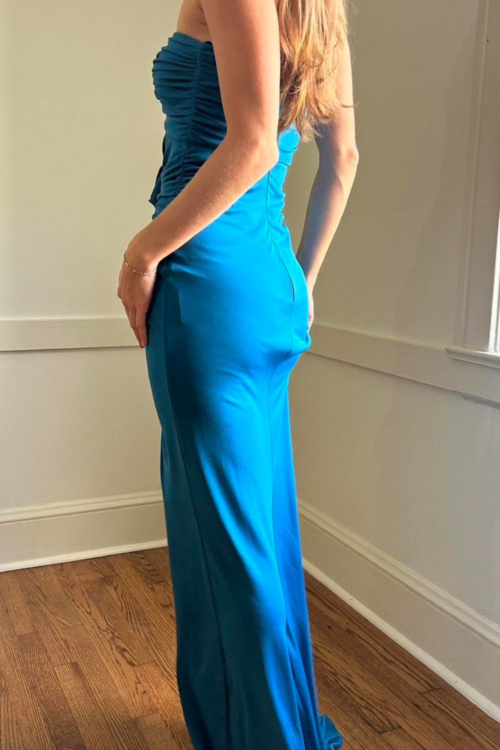 formaldressy-NEW ELEGANT AND SIMPLE DARK BLUE FASHION DRESS Gh6331
