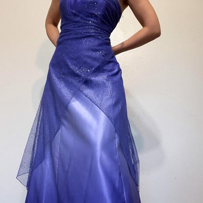 formaldressy--Purple shiny fashion gradient tube top long floor-length ball gown graduation dress gh5514