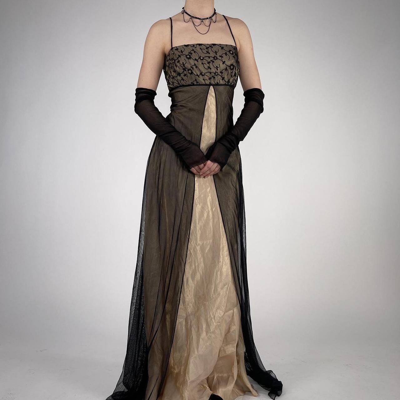 formaldressy--Brown exquisite beaded long satin prom dress party dress gh5503