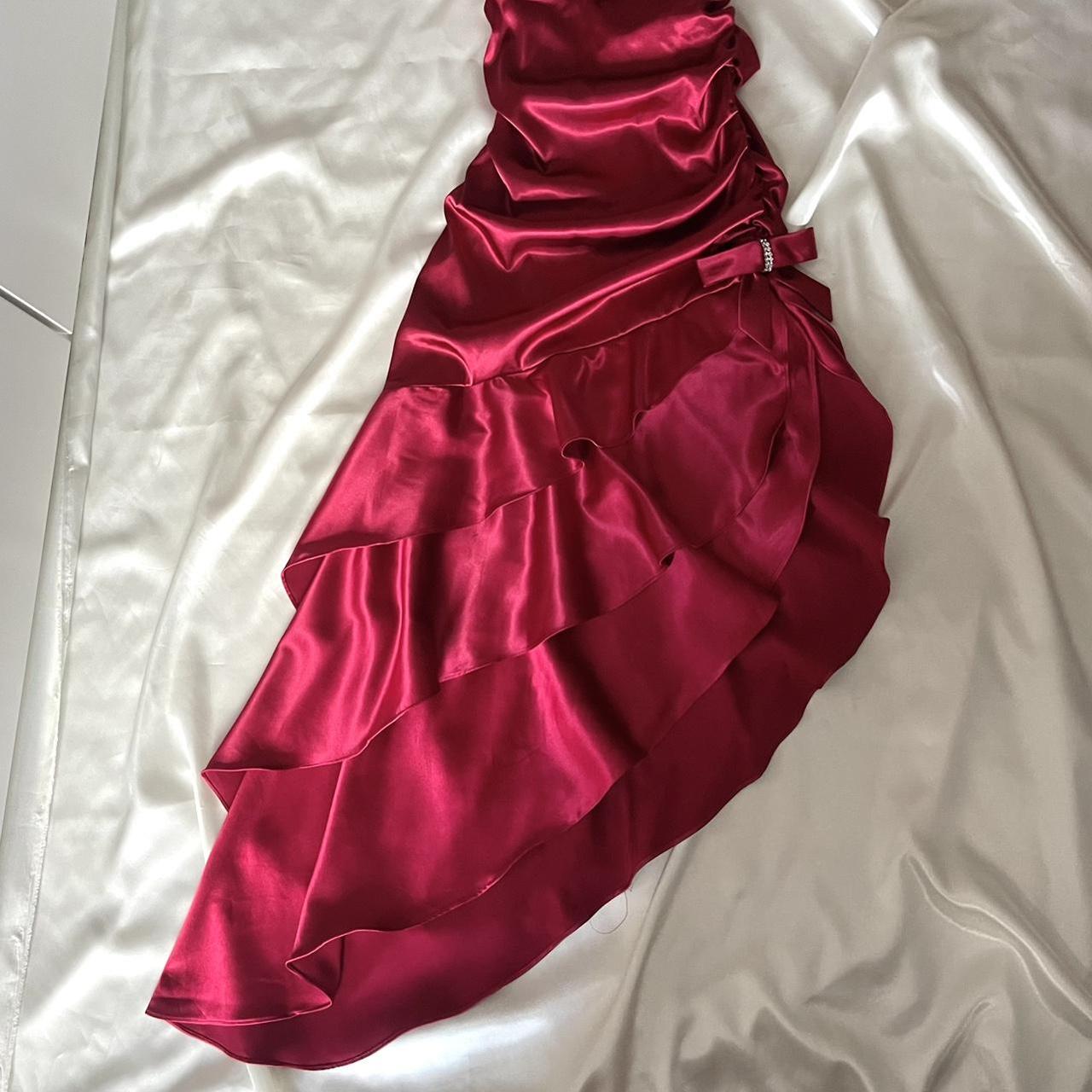 formaldressy--Red Retro Elegant Simple Mid-Length Homecoming Dress Date Dress Fashionable And Comfortable Popular Dress gh5674