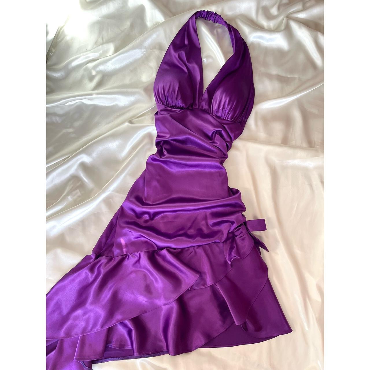 formaldressy--Purple Retro Elegant Simple Mid-Length Homecoming Dress Daily Date Dress Weekend Outfit Fashionable And Comfortable Popular Dress gh5673