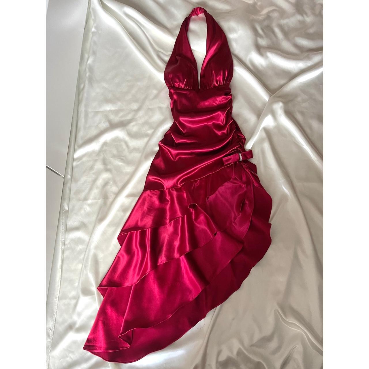 formaldressy--Red Retro Elegant Simple Mid-Length Homecoming Dress Date Dress Fashionable And Comfortable Popular Dress gh5674