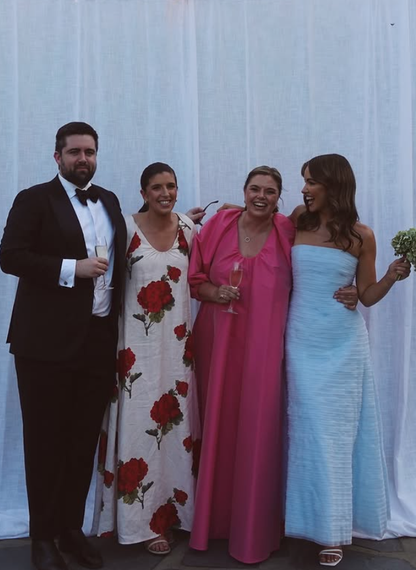Baby Blue A Line Strapless Layered Chiffon Long Prom Dress Bridesmaid Dress SH4817
