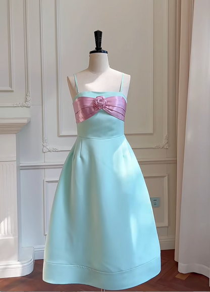 formaldressy -Green sweet cute short satin homecoming dress birthday party dress gh5100