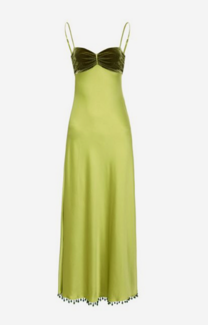 formaldressy-Lime green velvet bodycon yellow green strapless prom dress evening dress party dress date dress wedding guest dress gh5161