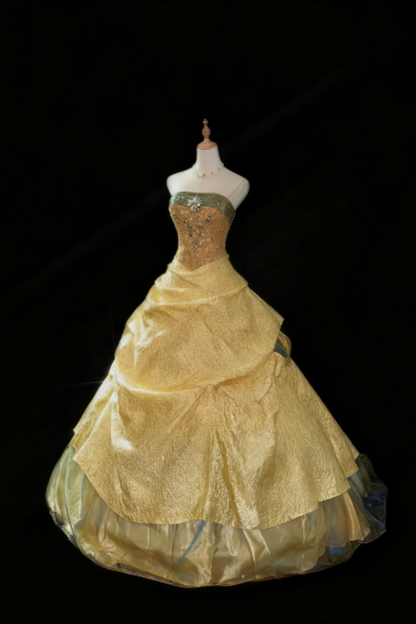 formaldressy-Green Field Gilded Dress Luxury Dress Unique Design Fairy Dress Ball Gown  gh5825