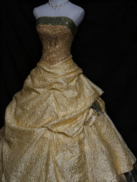 formaldressy-Green Field Gilded Dress Luxury Dress Unique Design Fairy Dress Ball Gown  gh5825