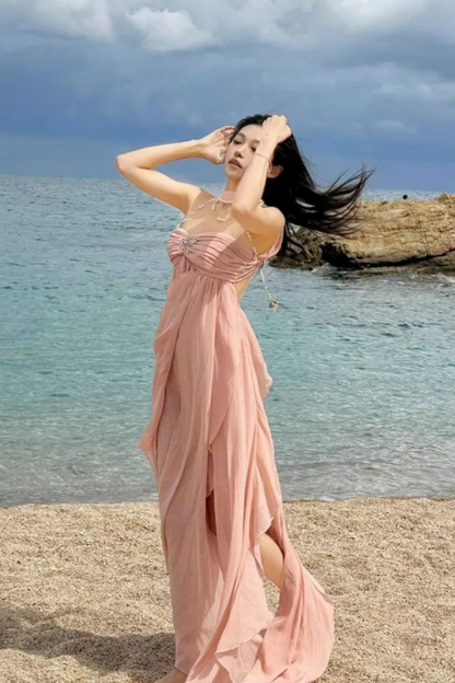formaldressy-Beach vacation dress, wedding guest dress, party dress, casual dress, comfortable dress, fashionable outfitgh5857