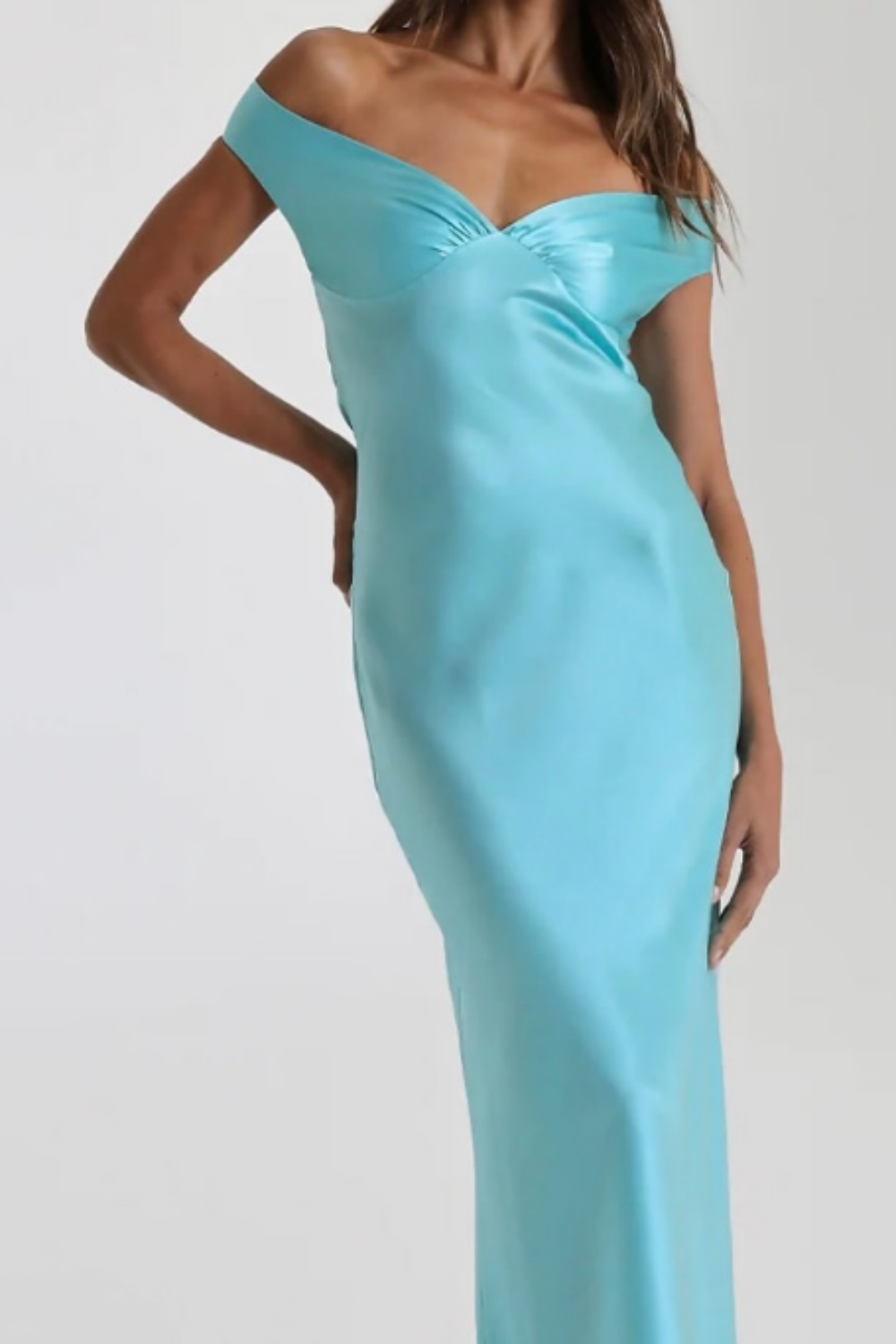 formaldressy-Simplicity Stylish Elegant Long Satin Slim Graduation Dress Prom Dress gh5862