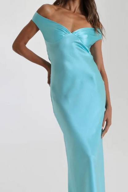 formaldressy-Simplicity Stylish Elegant Long Satin Slim Graduation Dress Prom Dress gh5862