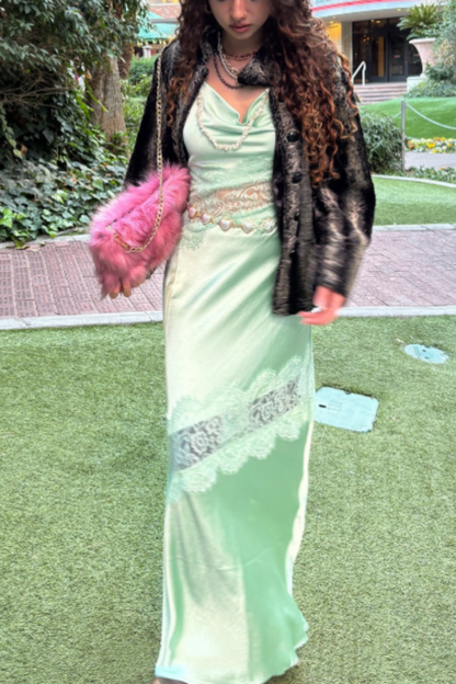 formaldressy-Wedding guest dress green exquisite lace long floor-length evening dress prom dress party dress gh5916