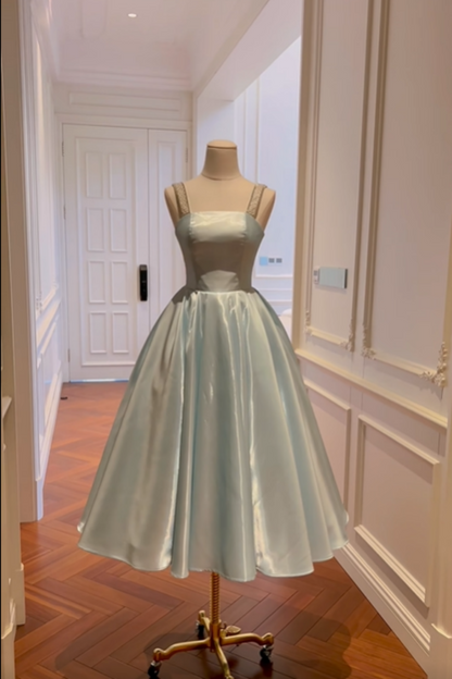 formaldressy-Green Ice Blue Satin Long Formal Dress gh6303