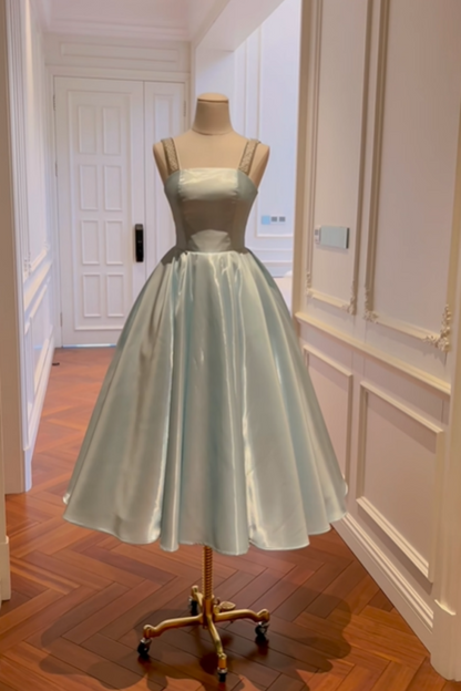 formaldressy-Green Ice Blue Satin Long Formal Dress gh6303