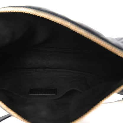 Lambskin Cannage Medium Dior Vibe Hobo Bag Black
