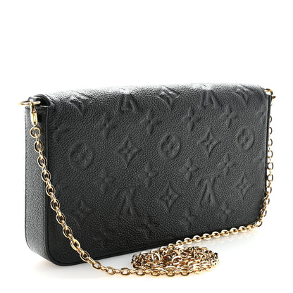 Empreinte Pochette Felicie Chain Wallet Black