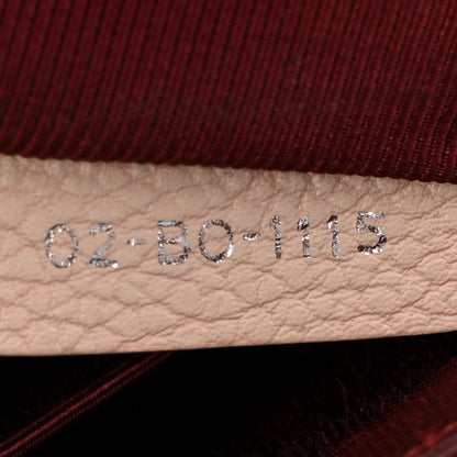 Grained Calfskin Medium Diorama Flap Bag Nude