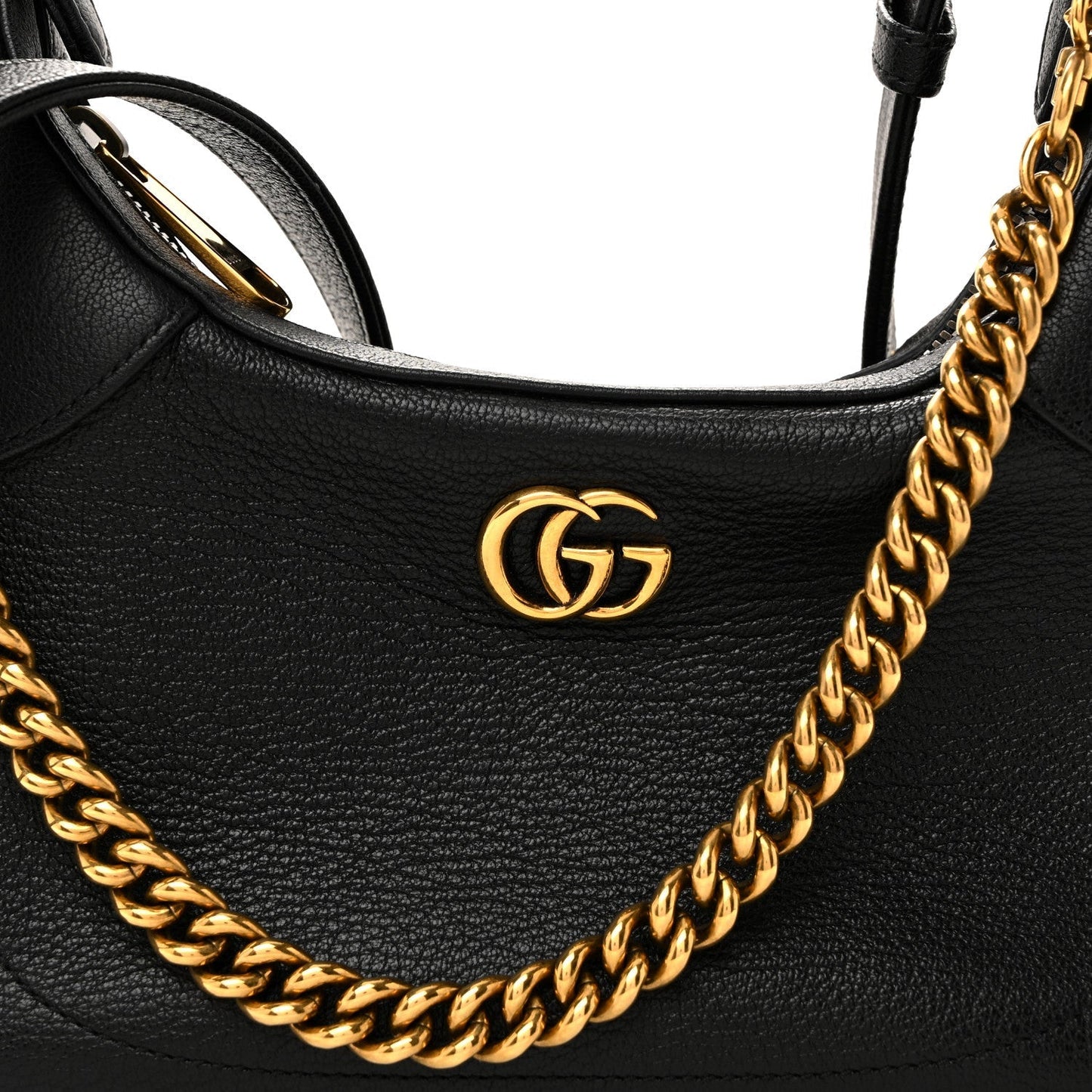 Goatskin Small Aphrodite Shoulder Bag Black