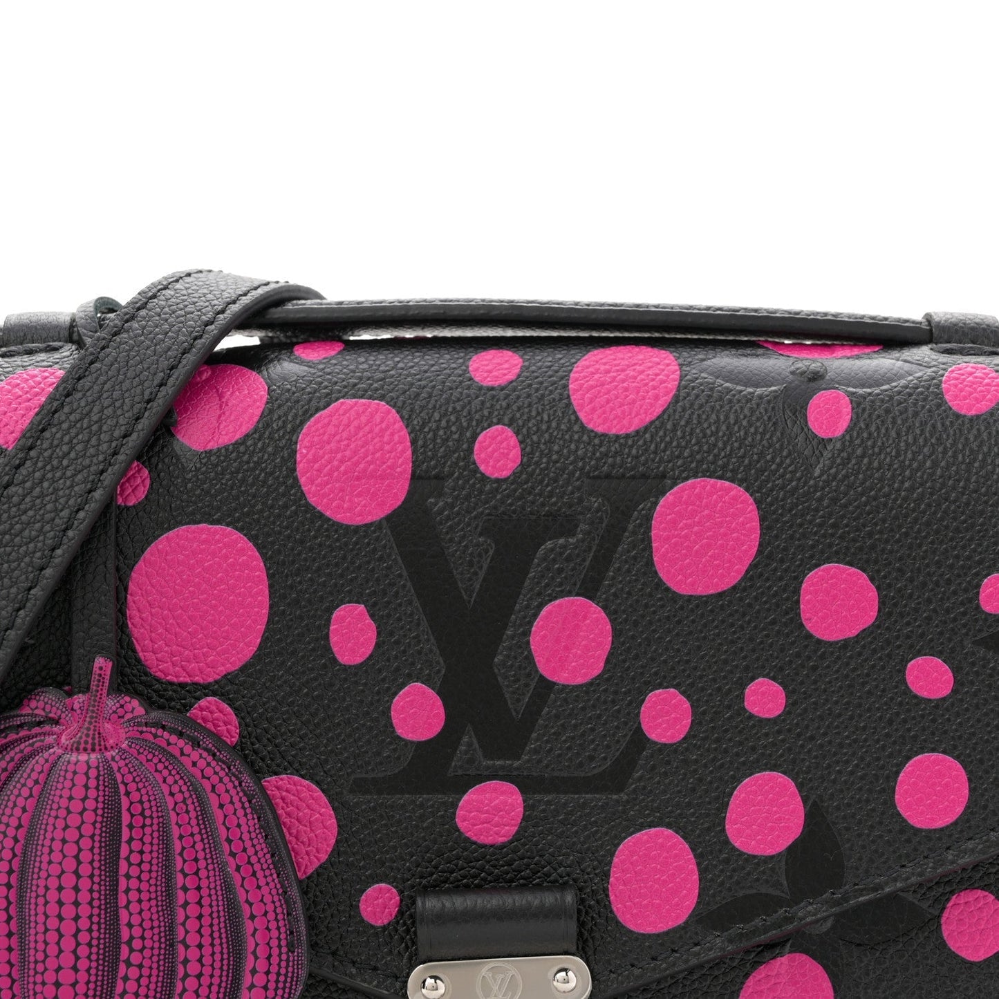 LV x YK Empreinte Monogram Giant Pochette Metis Black Fuchsia