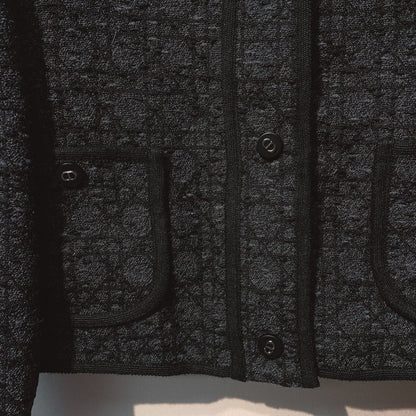 CD 25 Plaid Jacket Black Wool Cashmere 320978