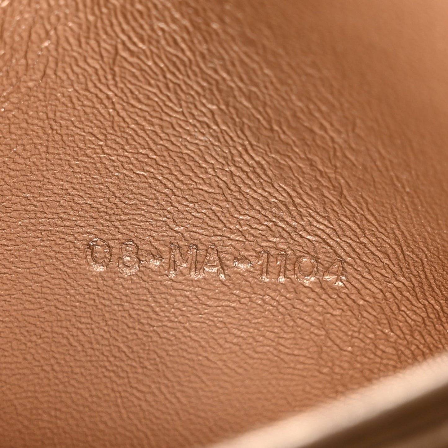 Metallic Lambskin Cannage Miss Dior Promenade Pouch Gold