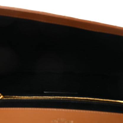 Grain De Poudre Textured Mixed Matelasse Triquilt Large Monogram Satchel Naturel