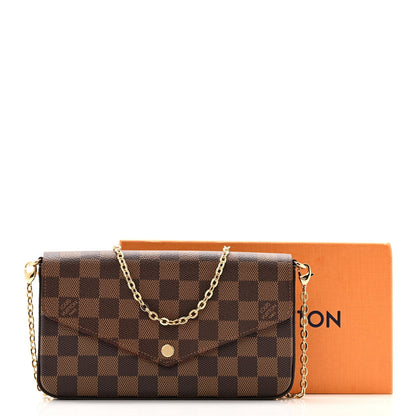 Damier Ebene Pochette Felicie Chain Wallet