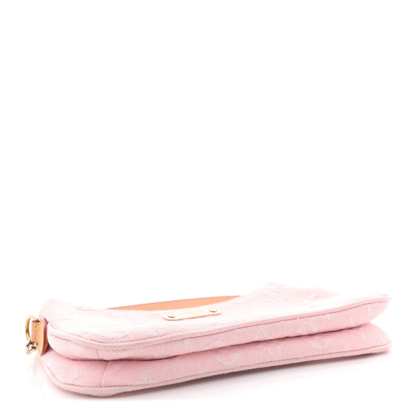 Monogram Denim Liv Pochette Washed Pink