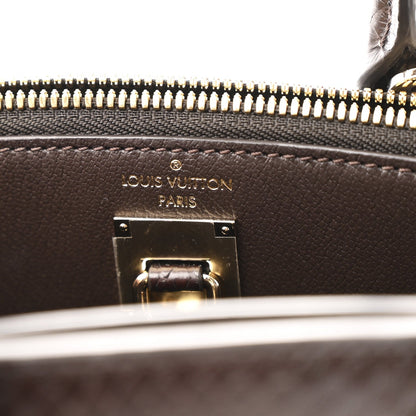 Snakeskin Monogram City Steamer Mini Brown