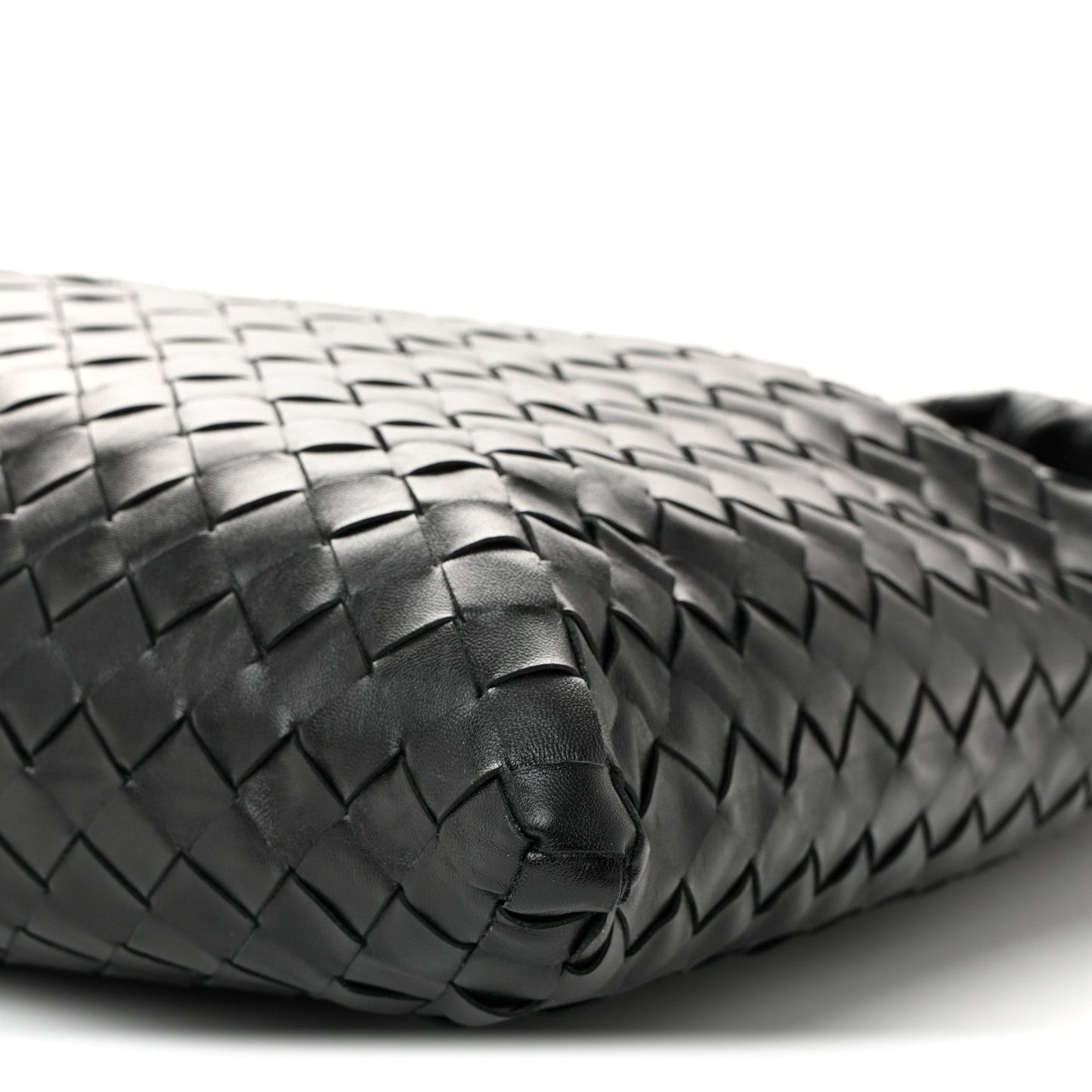 Calfskin Intrecciato Large Hop Black