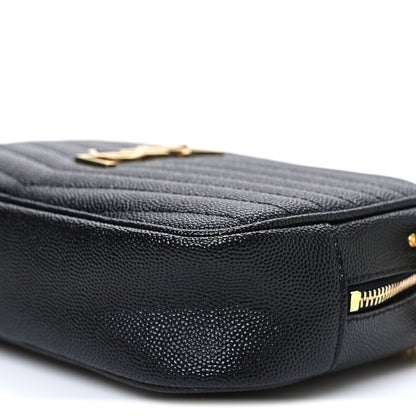 Grain De Poudre Matelasse Monogram Mini Lou Camera Bag Black