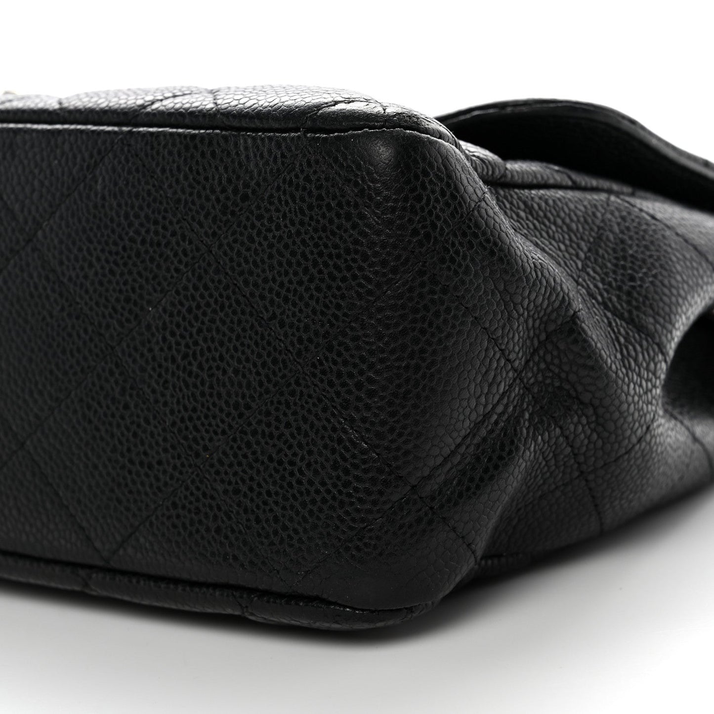 Caviar Quilted Jumbo Single Flap Black