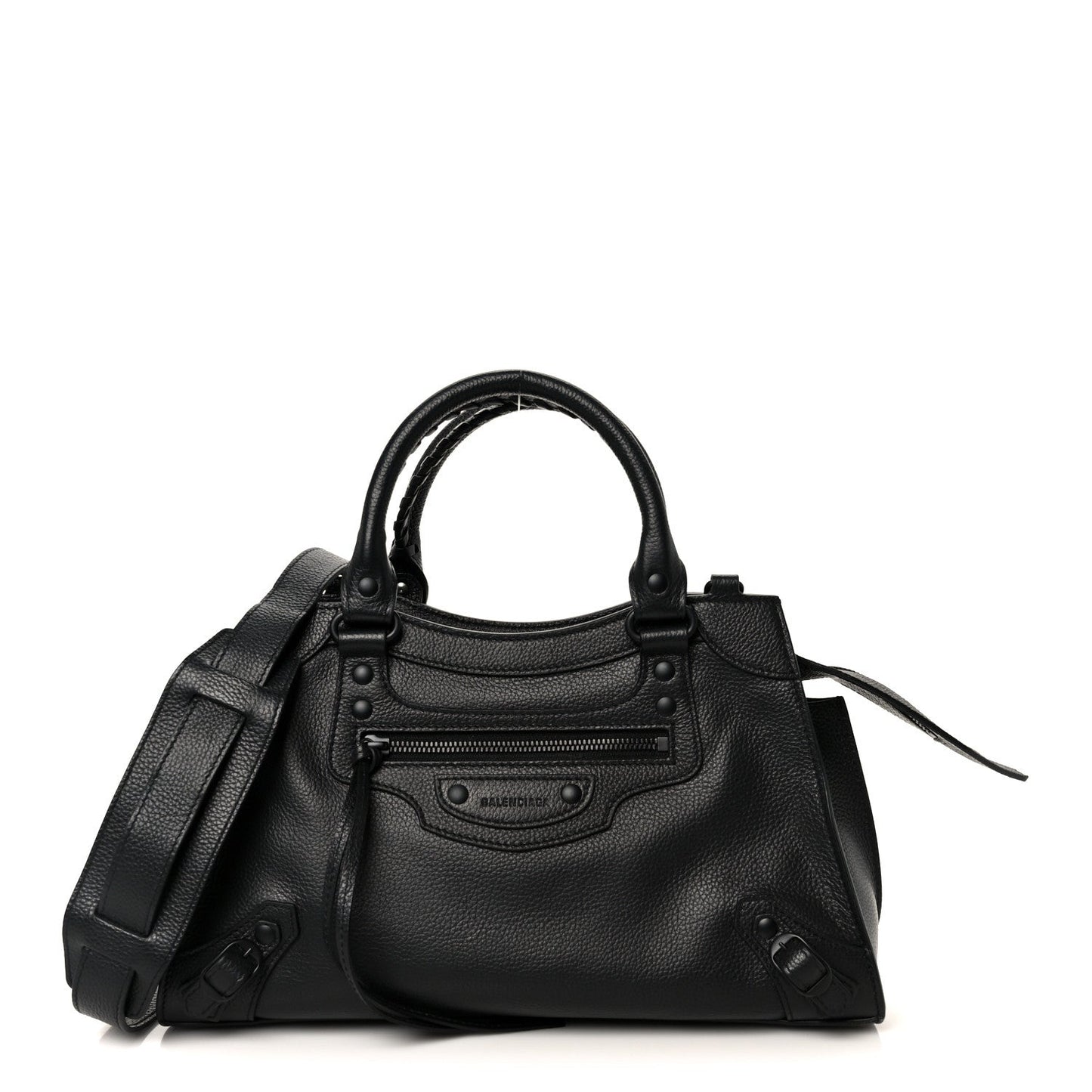 Grained Calfskin Neo Classic Black Hardware S City Black