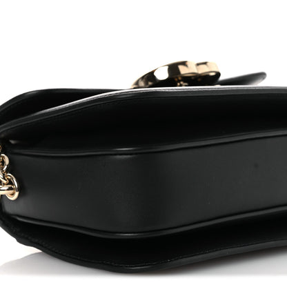 Crepe Wool Silk GG Monogram Go Small Shoulder Bag Black