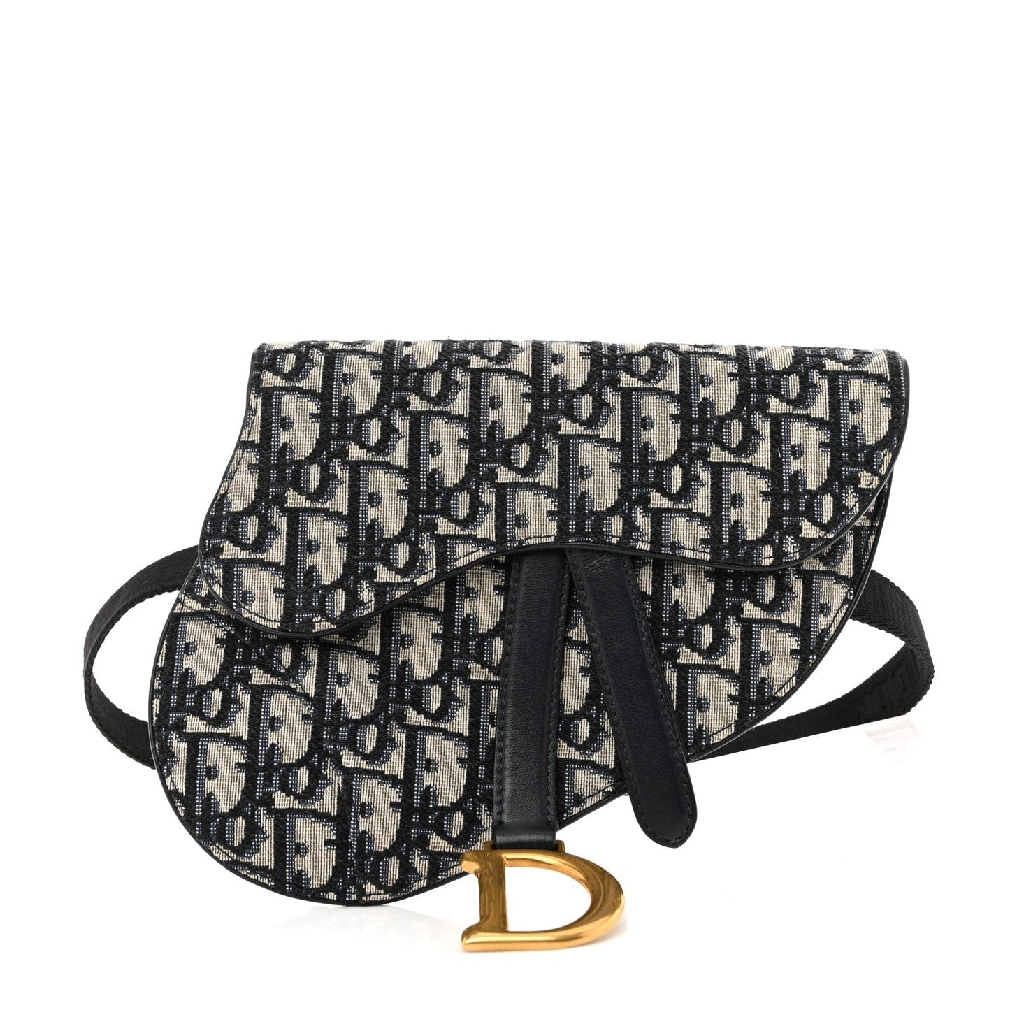 Oblique Saddle Belt Pouch Blue