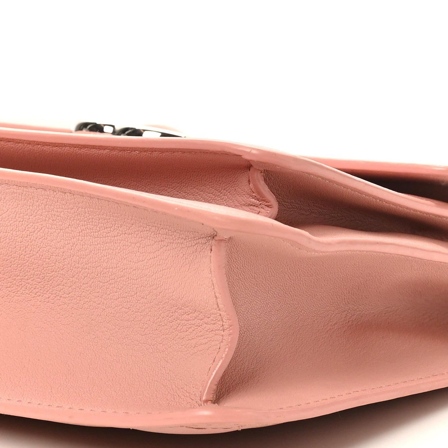 Goatskin Quilted Small CC Box Flap Pink
