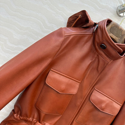 LP 25 Traveler Genuine Jacket Brown Lambskin 295315