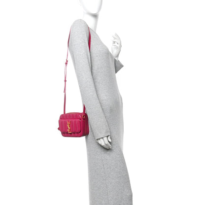 Patent Matelasse Monogram Toy Vicky Camera Bag Freesia