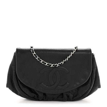 Caviar Half Moon Wallet On Chain WOC Black