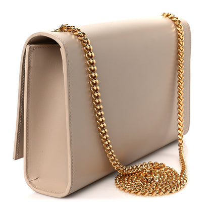 Smooth Calfskin Medium Classic Monogram Kate Tassel Satchel Nude Powder